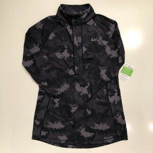 Paradox Dri-Release Freshguard Lg Slv 1/2 Zip Wool Camo Top Purple + Blk Sz S